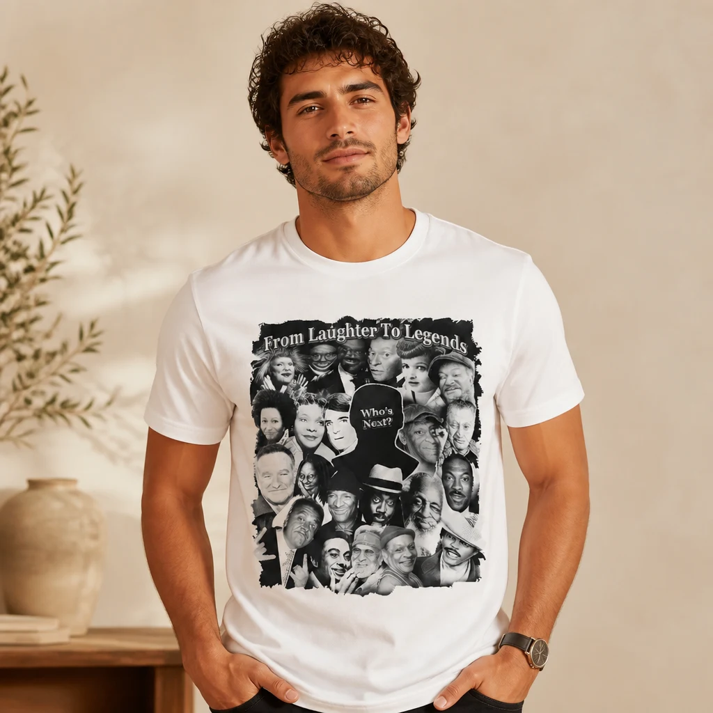 From Laughter to Legends Tee White