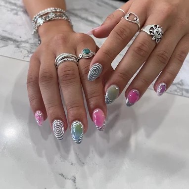 Talon Nail Bar custom nail art — example 7